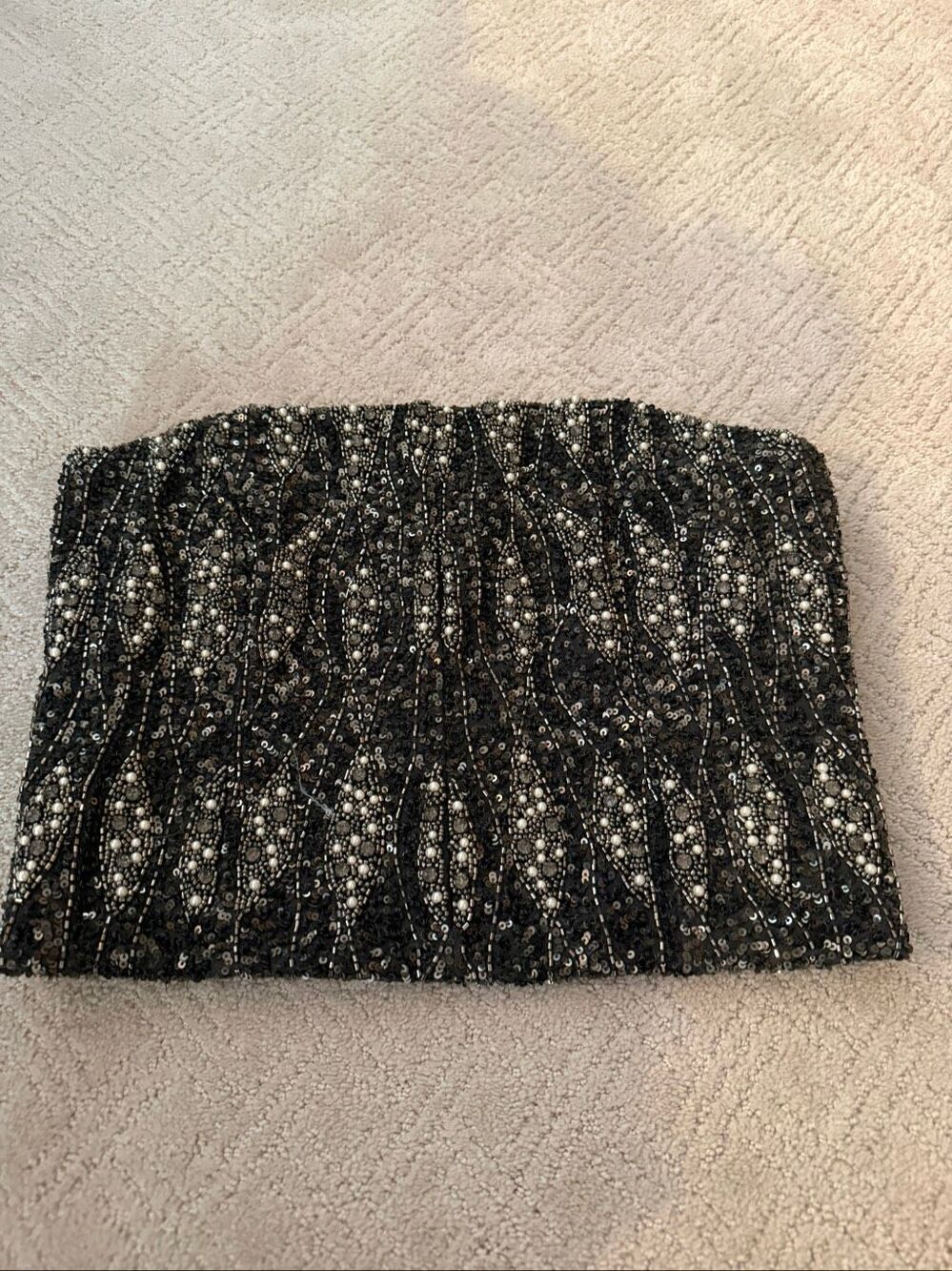 Alice + Olivia Beaded Sequin Bustier Size 8